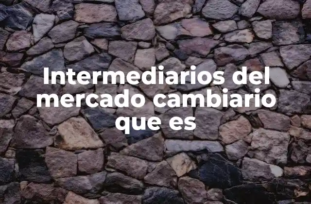 Intermediarios Del Mercado Cambiario que es 2 La importancia de los intermediarios en la economía global