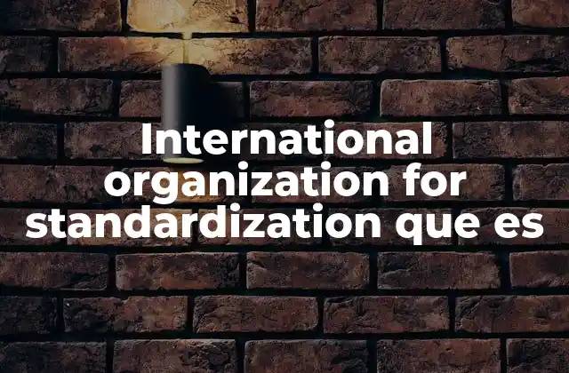 International Organization For Standardization que es 2 El papel de la ISO en el comercio global y la innovación tecnológica