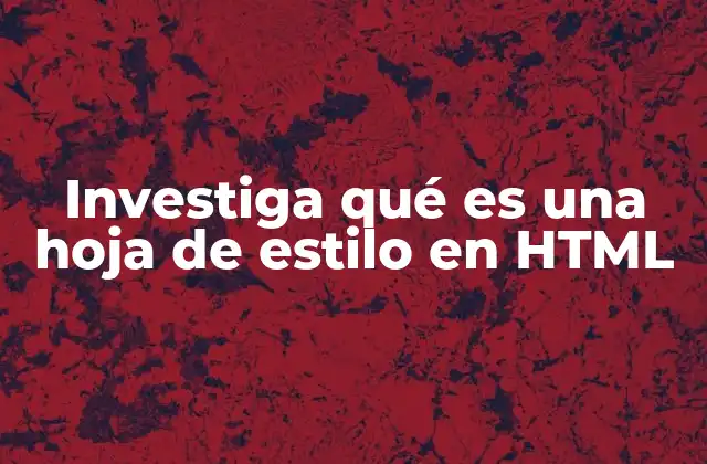 La importancia de las hojas de estilo en el diseño web