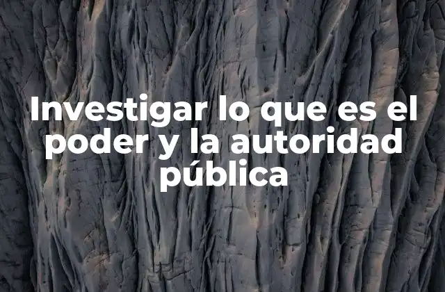 Investigar Lo que es el Poder y la Autoridad Pública 2 La relación entre el poder y la autoridad en el estado moderno