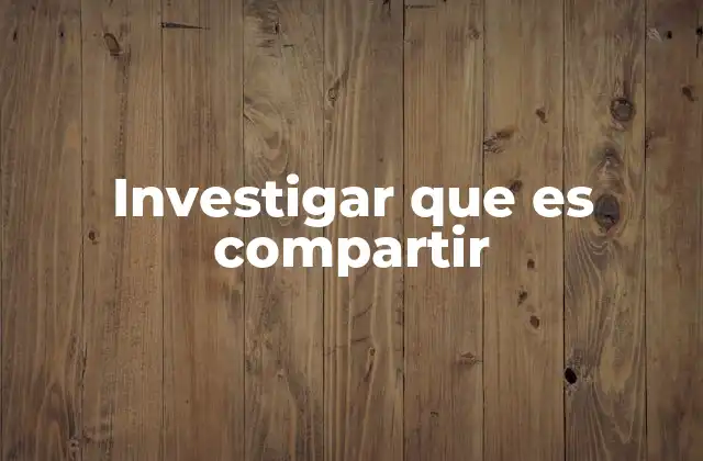 El compartir como pilar de la convivencia humana