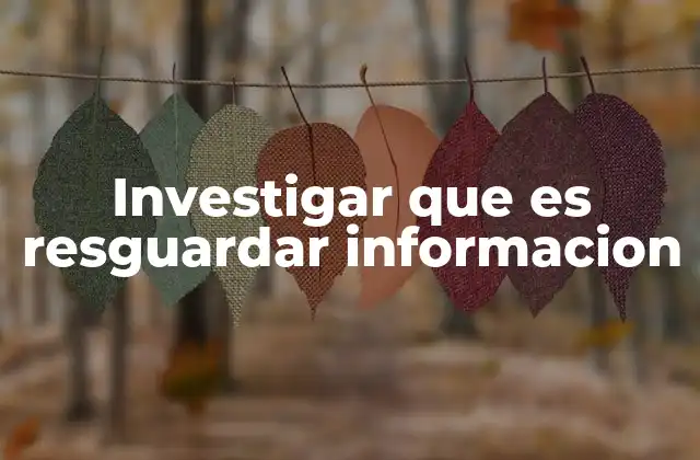 Investigar que es Resguardar Informacion 2 La importancia de la protección de datos en la sociedad moderna