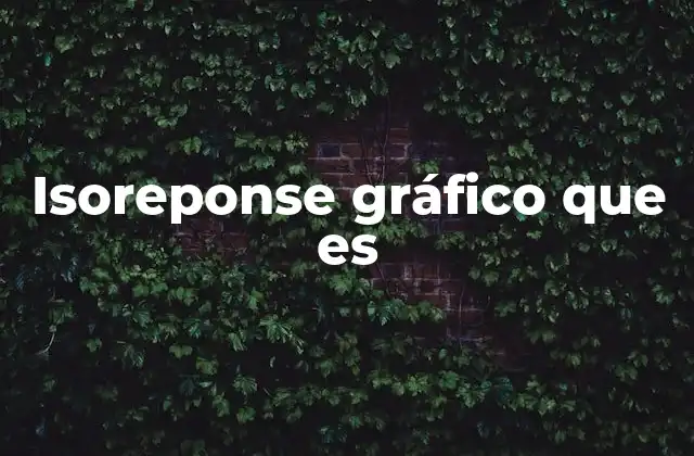 Isoreponse Gráfico que es