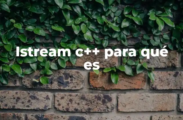 Istream C++ para Qué es 2 Cómo funciona istream en el manejo de flujos de entrada