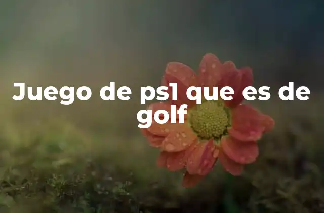 La evolución del golf en videojuegos antes del PS1