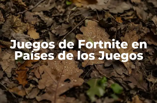 Juegos de Fortnite en Países de los Juegos