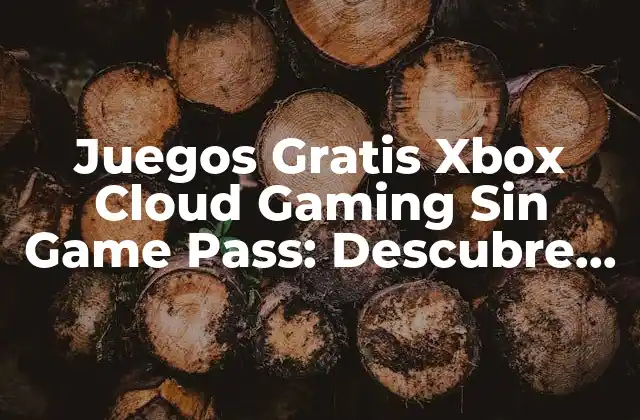¿Qué es Xbox Cloud Gaming?