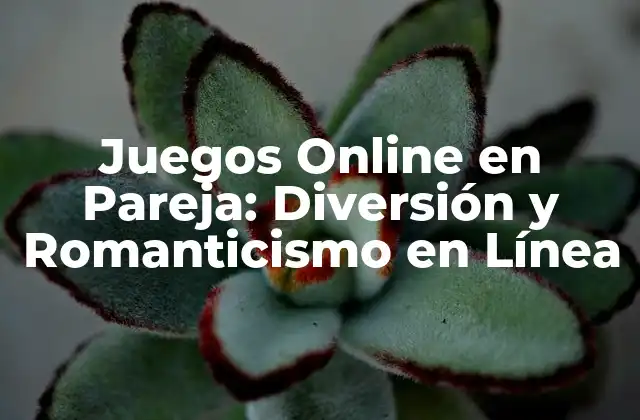 Juegos Online en Pareja: Diversión y Romanticismo en Línea