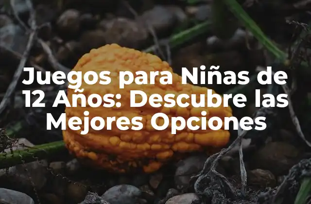 Juegos para Niñas de 12 Años: Descubre las Mejores Opciones