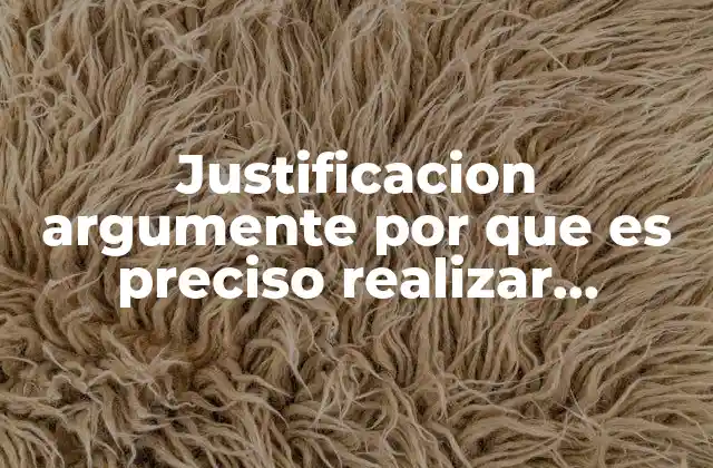 Justificacion Argumente por que es Preciso Realizar Estudios en Argentina