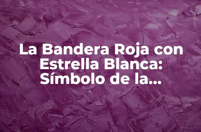La Bandera Roja con Estrella Blanca: Símbolo de la República de China