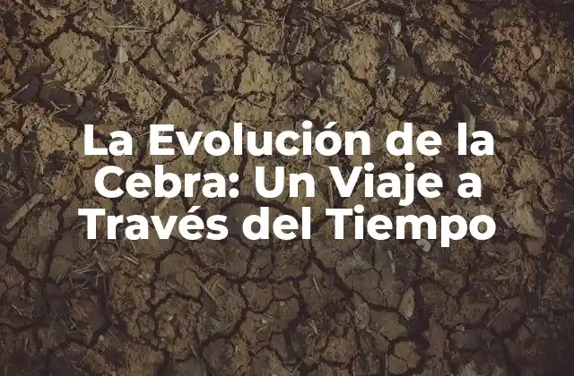 La Evolución de la Cebra: un Viaje a Través Del Tiempo