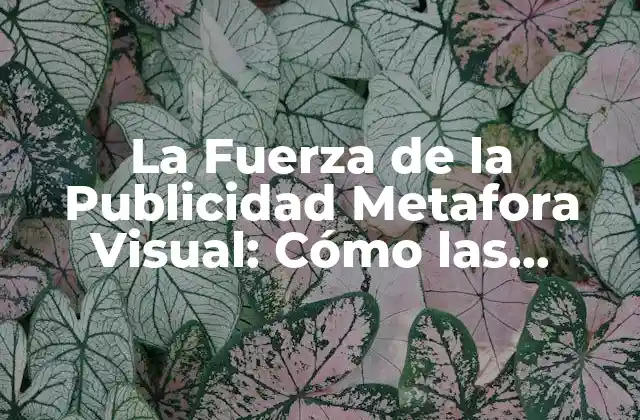 La Fuerza de la Publicidad Metafora Visual: Cómo las Imágenes Hablan Mil Palabras