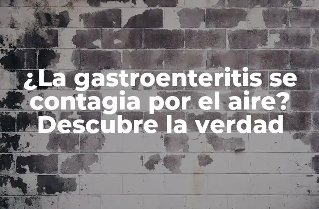 ¿la Gastroenteritis Se Contagia por el Aire? Descubre la Verdad
