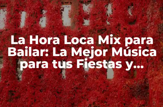 La Hora Loca Mix para Bailar: la Mejor Música para Tus Fiestas y Eventos