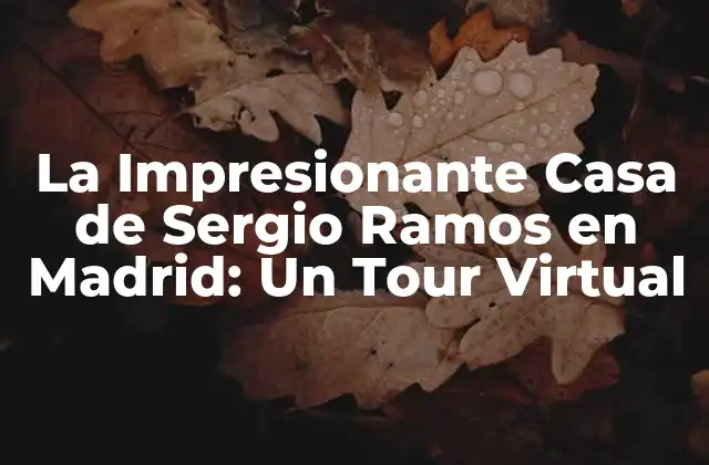 La Impresionante Casa de Sergio Ramos en Madrid: un Tour Virtual