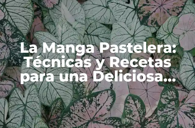 La Manga Pastelera: Técnicas y Recetas para una Deliciosa Creación