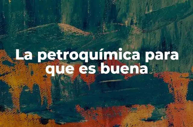 La Petroquímica para que es Buena