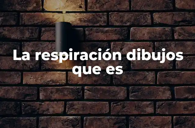La Respiración Dibujos que es