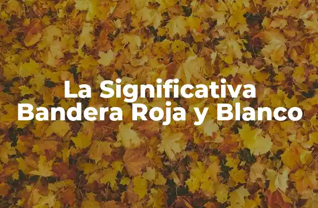 La Significativa Bandera Roja y Blanco
