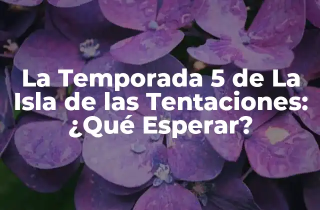 Fecha de Lanzamiento de la Temporada 5 de La Isla de las Tentaciones