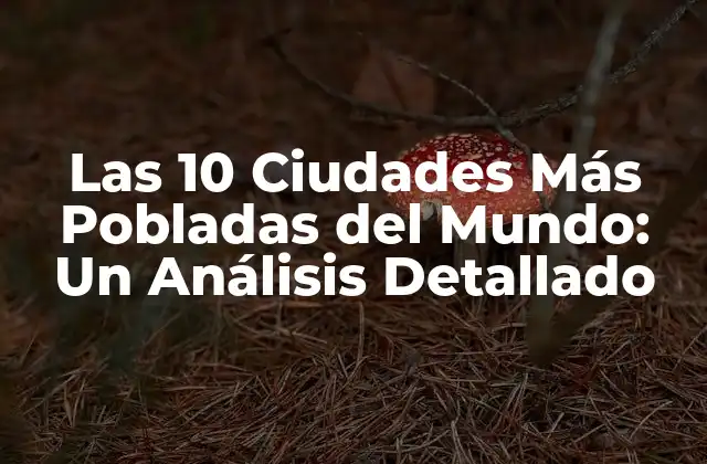 Las 10 Ciudades Más Pobladas Del Mundo: un Análisis Detallado
