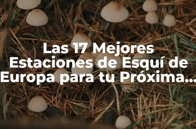 Las 17 Mejores Estaciones de Esquí de Europa para Tu Próxima Aventura de Invierno