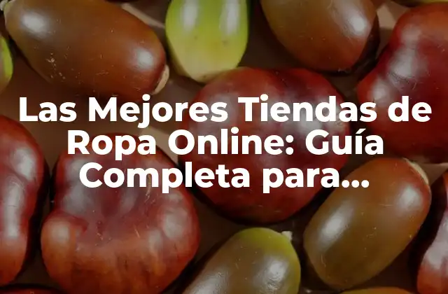 Las Mejores Tiendas de Ropa Online: Guía Completa para Comprar Ropa por Internet