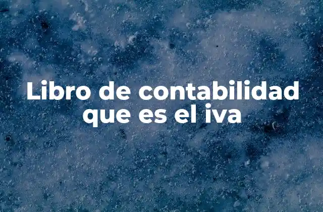 Libro de Contabilidad que es el Iva