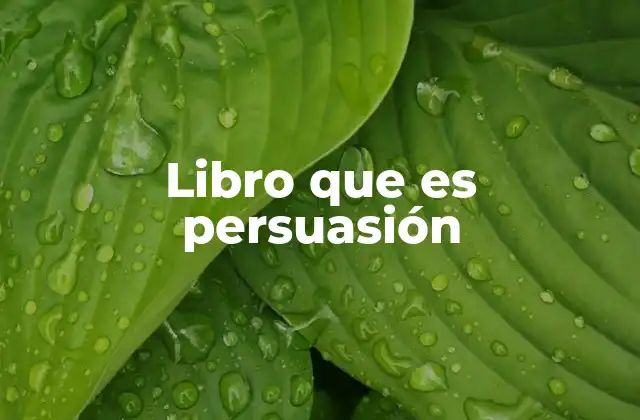 Libro que es Persuasión 2 El amor y la sociedad en el contexto de la novela