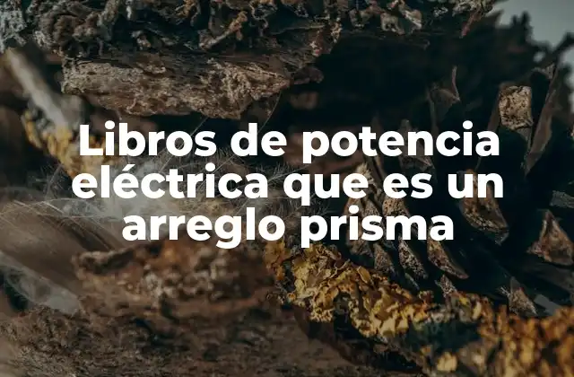 Libros de Potencia Eléctrica que es un Arreglo Prisma