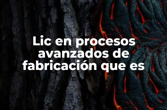 Lic en Procesos Avanzados de Fabricación que es
