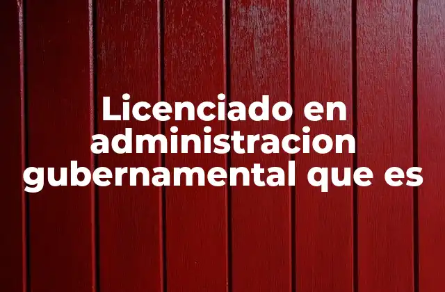 Licenciado en Administracion Gubernamental que es 2 El rol del profesional en la gestión pública
