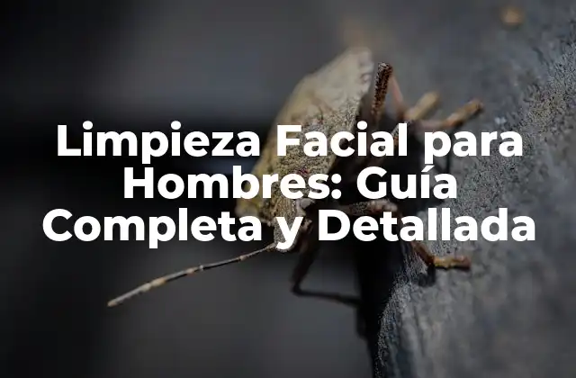 Limpieza Facial para Hombres: Guía Completa y Detallada