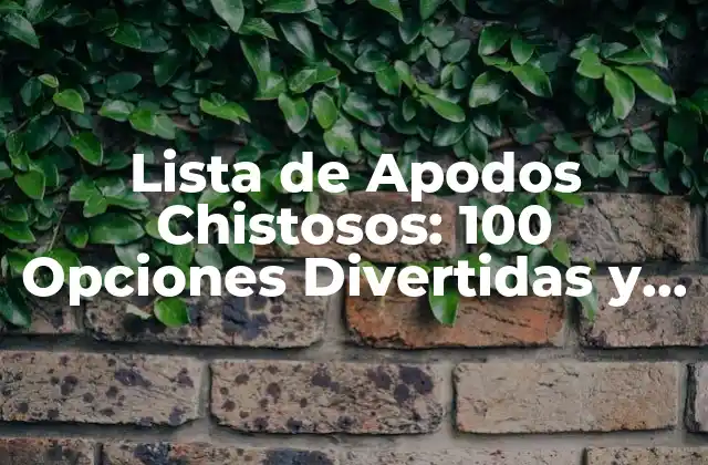 Lista de Apodos Chistosos: 100 Opciones Divertidas y Originales