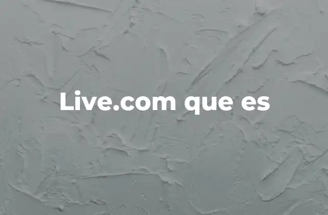 Live.com que es