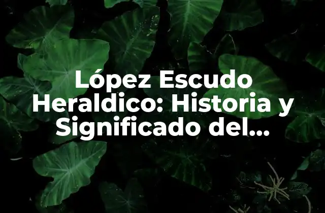 López Escudo Heraldico: Historia y Significado Del Simbolo de la Nobleza