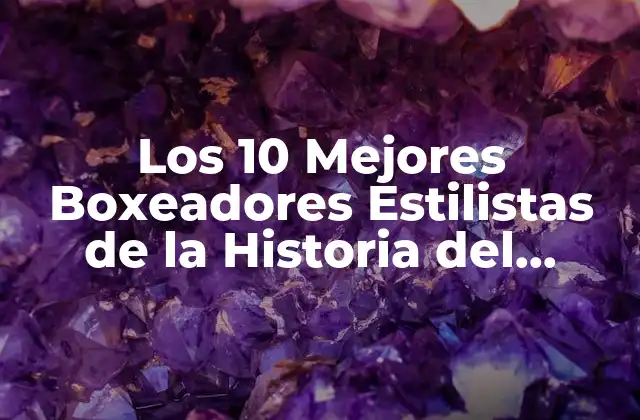 Los 10 Mejores Boxeadores Estilistas de la Historia Del Boxeo