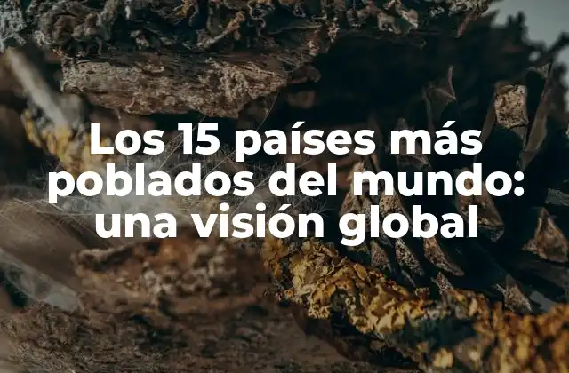 Los 15 Países Más Poblados Del Mundo: una Visión Global