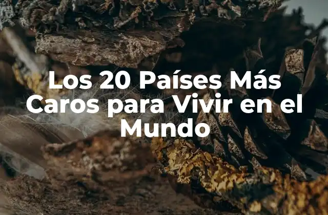 Los 20 Países Más Caros para Vivir en el Mundo