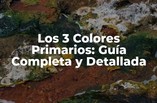 Los 3 Colores Primarios: Guía Completa y Detallada