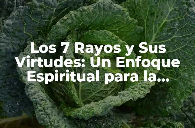 Los 7 Rayos y Sus Virtudes: un Enfoque Espiritual para la Iluminación