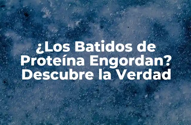 ¿Cuál es el Propósito de los Batidos de Proteína?