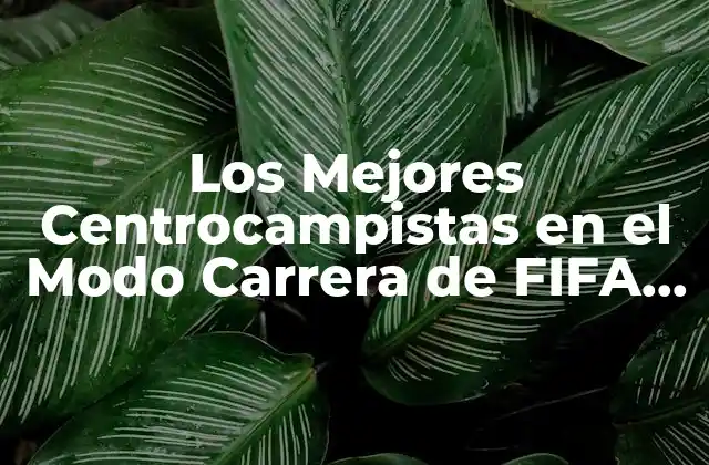 Los Mejores Centrocampistas en el Modo Carrera de Fifa 24