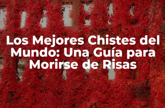 Los Mejores Chistes Del Mundo: una Guía para Morirse de Risas