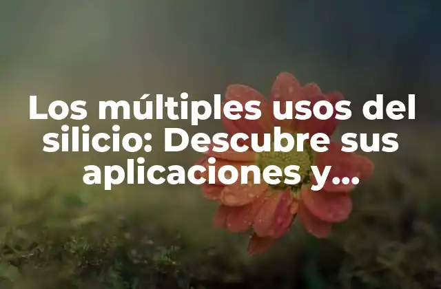 Los Múltiples Usos Del Silicio: Descubre Sus Aplicaciones y Beneficios 2 Usos del silicio en la electrónica y la tecnología