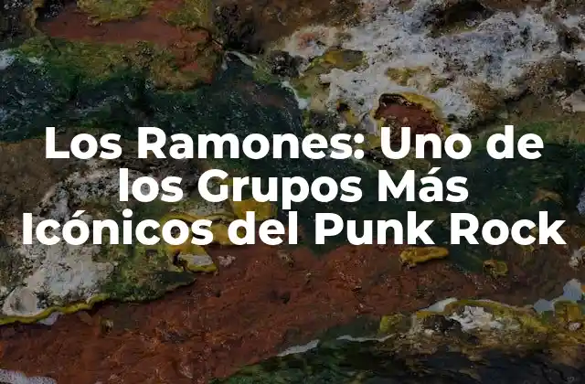 Los Ramones: Uno de los Grupos Más Icónicos Del Punk Rock