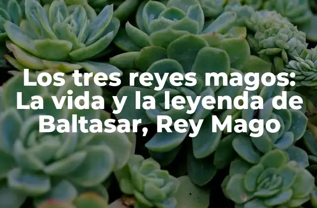 Los Tres Reyes Magos: la Vida y la Leyenda de Baltasar, Rey Mago