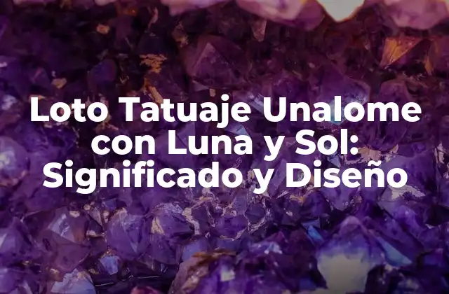 Loto Tatuaje Unalome con Luna y Sol: Significado y Diseño 2 El Significado del Loto en la Cultura Espiritual