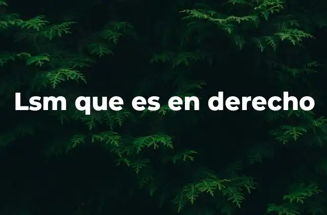 El papel de LSM en el derecho laboral y seguridad industrial